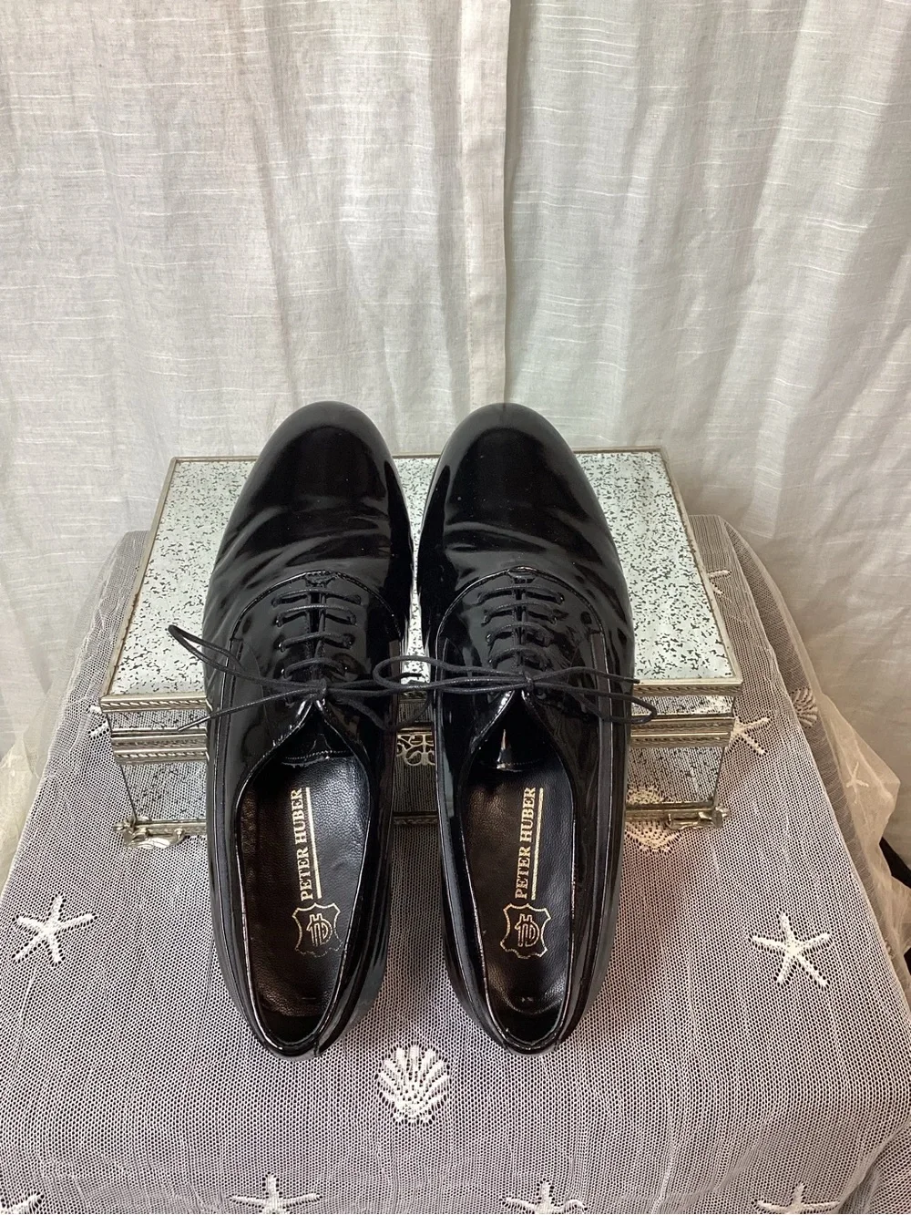 Peter Huber “Glance” Formal Oxfords; Size: 8W